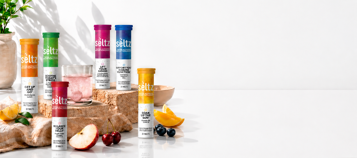 Drop. Fizz. Drink.
<h3>Water-activated vitamins</h3>